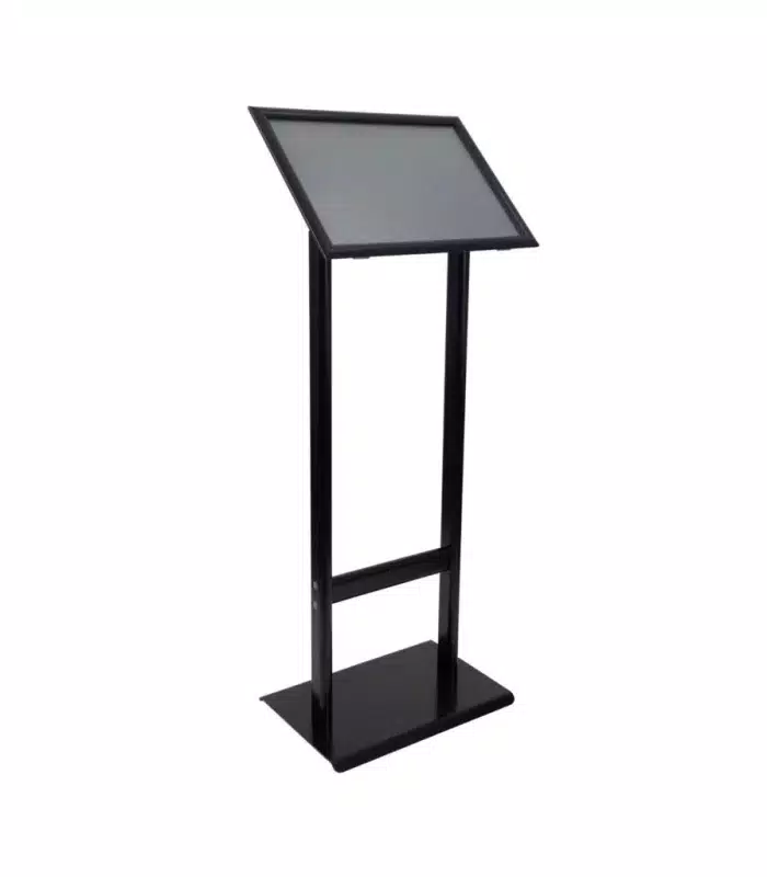 Çift Ayaklı Saç Taban Menü ve Bilgilendirme Panosu B2 (700x500 mm) Siyah