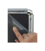 Çift Ayaklı Saç Taban Menü ve Bilgilendirme Panosu Eloksal A3 (420x297 mm) Gri - Görsel 3
