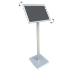 Tek Ayaklı Menü ve Bilgilendirme Panosu Eloksal B3 (500x350 mm) Gri