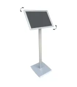 Tek Ayaklı Menü ve Bilgilendirme Panosu Eloksal B3 (500x350 mm) Gri