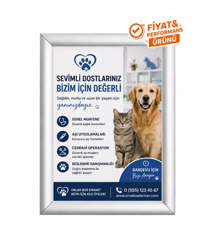 25mm Ekonomik Afiş Çerçevesi