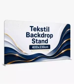 Tekstil Backdrop Stand 400x230cm Düz