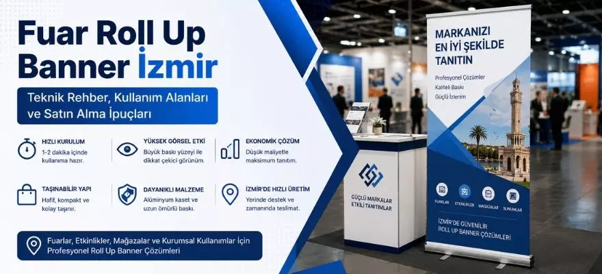 Fuar Roll Up Banner İzmir, Teknik Rehber, Kullanım Alanları ve Satın Alma İpuçları