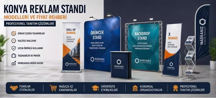Konya Reklam Standı, Fiyat Rehberi | Profesyonel Tanıtım Çözümleri