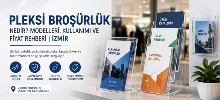 Pleksi Broşürlük, Modelleri Kullanımı ve Fiyat Rehberi | İzmir