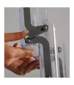 Portatif Zigzag Broşürlük, 5 x A4 Çantalı Akordiyon Stand - Görsel 4