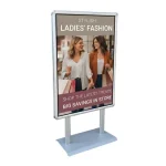 Sac Tabanlı Poster Pano Eloksal B1 700x1000 mm Gri