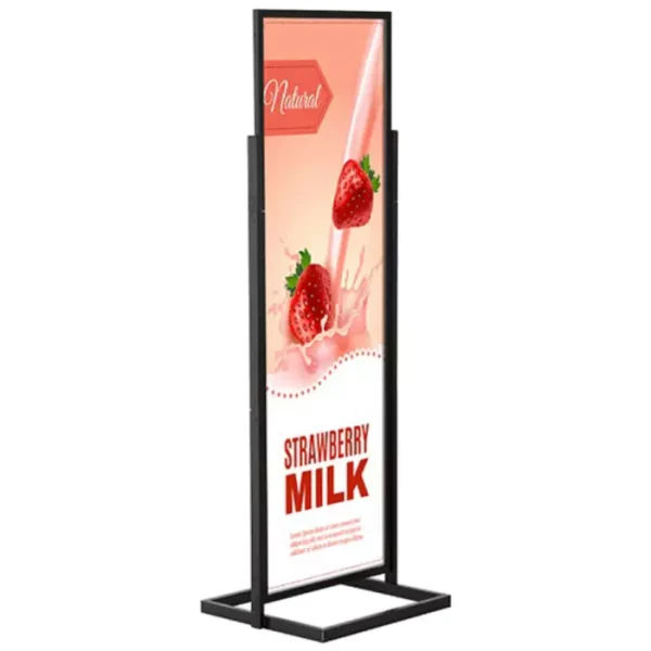 Sürgülü Poster Pano Eko 50x170 cm Siyah
