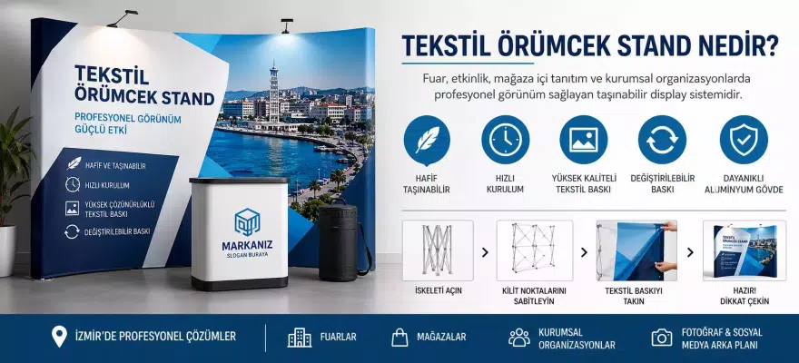 Tekstil Örümcek Stand, Nedir? İzmir’de Profesyonel Kullanım Rehberi
