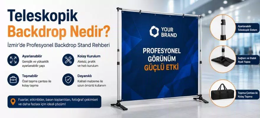 Teleskopik Backdrop, Nedir? İzmir Backdrop Stand Rehberi