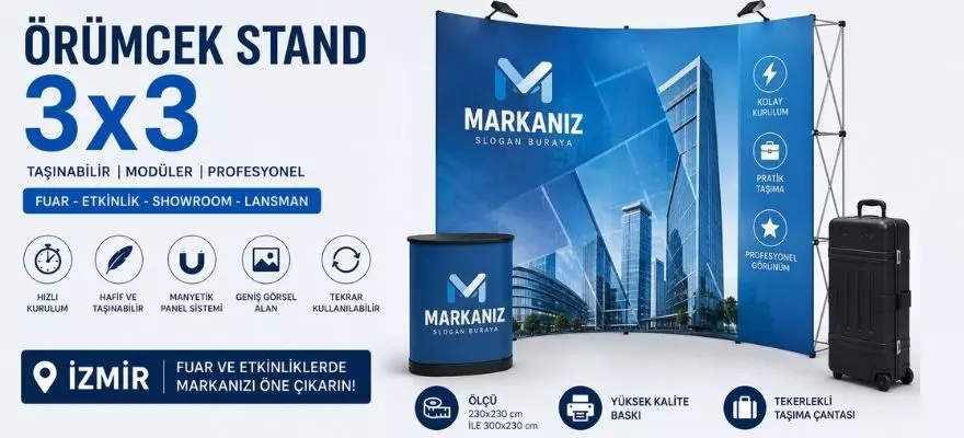 Örümcek Stand 3x3, Nedir? Ölçüler, Fiyatlar ve Kullanım Rehberi | İzmir